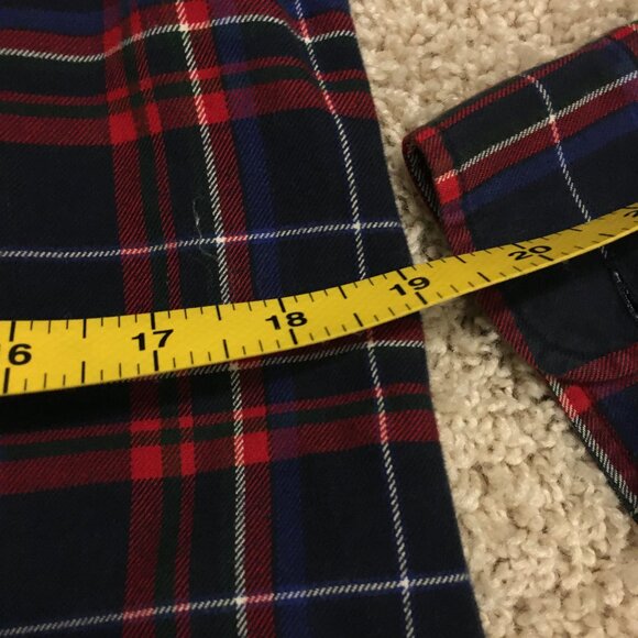 Ralph Lauren Crested Plaid 100% Cotton Flannel Button Down Shirt - Picture 11 of 15